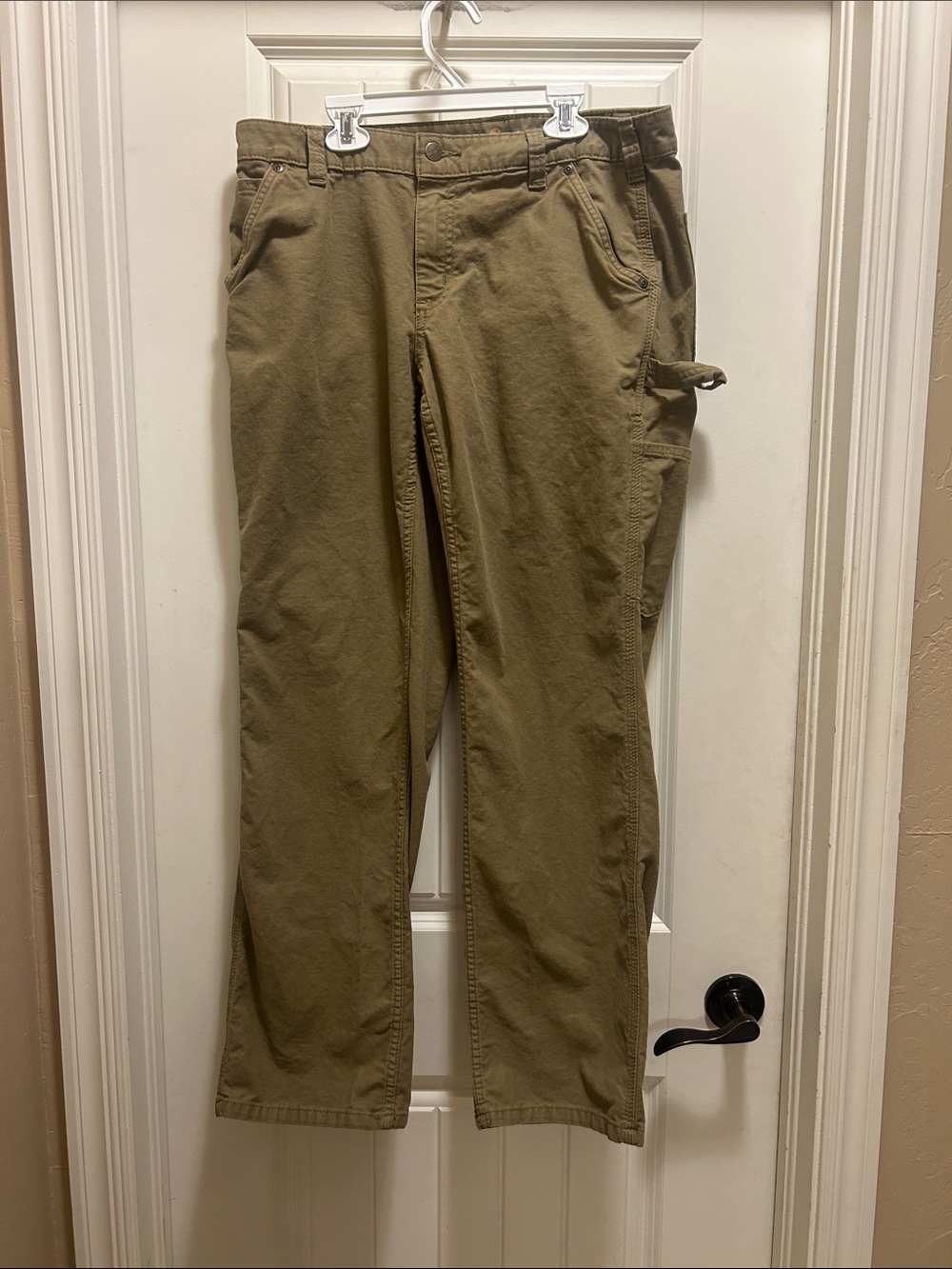 Carhartt women’s 12  Cargo Work Pants - Brown/Tan